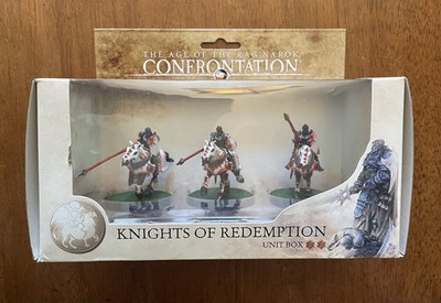 Confrontation Age of the Rag Narok Knights Of Redemption Unit Box 3-Figures New