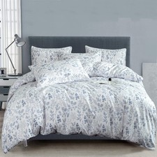 Floral Duvet Cover Set Twin 100 Brushed Microfiber 3 Pieces Vintage Chic Flo...