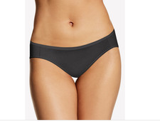Maidenform Women's Cotton Comfort Bikini Underwear Black Size XL 9499