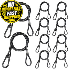 Olaalite Safety Cables Black, 0.16in Dia. x 32in 32" length 0.16" Dia., Black