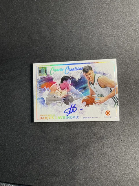 DARJUS LAVRINOVIC 2025-26 IMPECCABLE CANVAS CREATIONS AUTO #'d /25