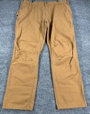 Carhartt Pants Mens 40x32 Brown Rugged Flex Duck Utility Straight Fit BN3339-M