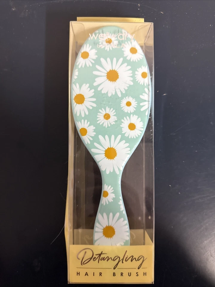 Cepillo húmedo cepillo desenredante con diseño de margarita Foto 2 de 2