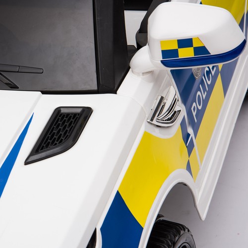 12V Kids Electric Police Car Ride-On Toy Bluetooth Siren Lights Remote Control - Picture 14 of 24