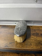 vtg cherub putti angel hair brush victorian vanity silver color