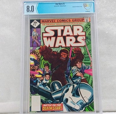 Star Wars 35 Cent #3  Marvel, 9/1977 Whitman Variant Graded CBCS 8.0  Rare