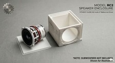 Single Ported 3D-Printed Subwoofer Box Enclosure for B2 Audio Rampage RC2 (WHITE