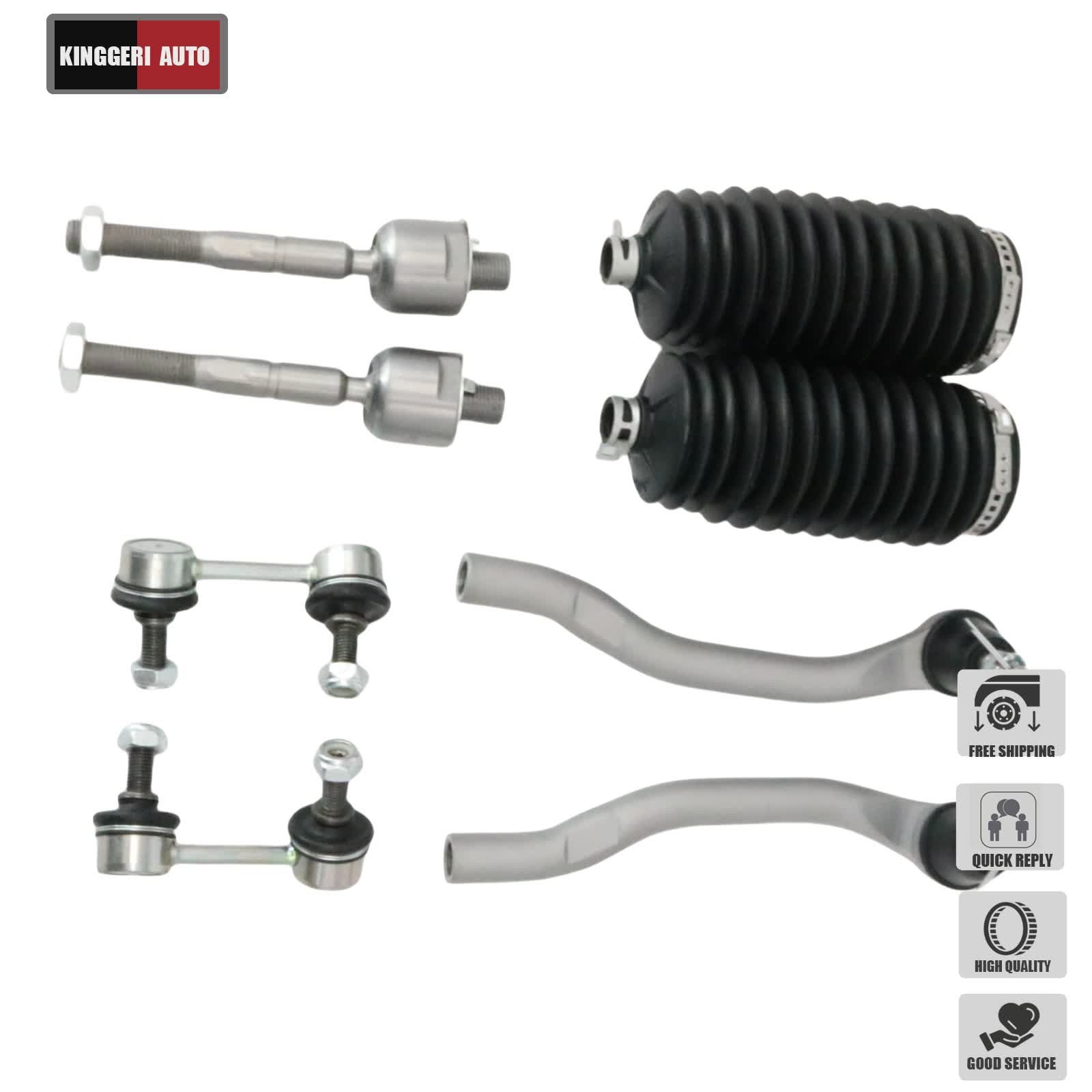 Front Inner Outer Tie Rod Ends Stabilizer Sway Bars For Honda Accord Sedan 98-02