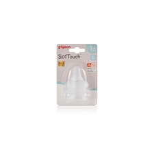 PIGEON Peristaltic plus TEAT BPA FREE 1 month S teat WIDE neck 2 PK