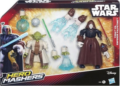 Star Wars Hero Mashers Yoda vs. Emperor Palpatine Brandneu