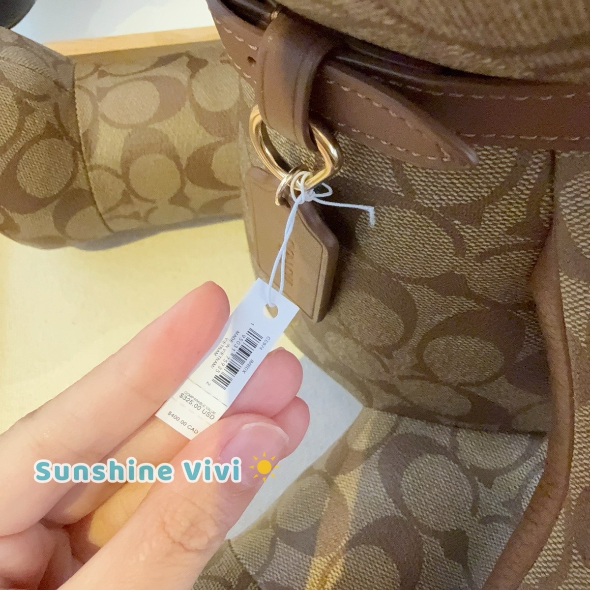 NWT COACH Large Leather Collectible Bear Signature Logo Teddy Bear