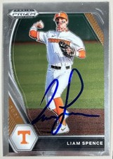 2021 Panini Prizm Draft Picks Liam Spence Auto Tennessee Volunteers #PDP154 Card