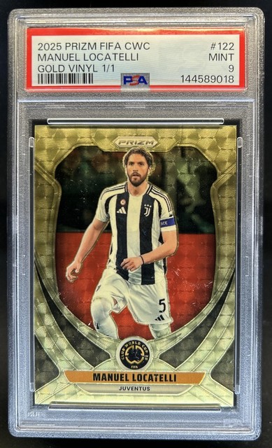 2025 Panini Prizm FIFA Club World Cup Manuel Locatelli Gold Vinyl #1/1 PSA 9
