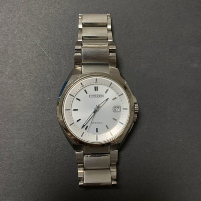 Citizen ATESSA Eco Drive Radio Controlled Watch Silver Titanium 10 Bar Watch