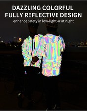 Reflektierende Winddichte Fahrradjacke Herren Atmungsaktiv wasserdicht Fr&uuml;hling