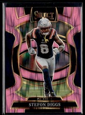 2025 Panini Select Concourse Football Pink Shock Prizm #79 Stefon Diggs