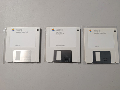 Vintage Apple IIGS System Disks 3.5 Lot Tools 680-5051-A, 680-5052-A, 680-5053-A