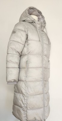 GAP Winter-Steppmantel, Gr. M, Offwhite Eisblaugrau, Füllung 100% Öko-Recycled, 