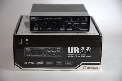 Steinberg UR22 USB 2.0 Audio Interface 24-bit/192kHz D-PRE, 2 Channels