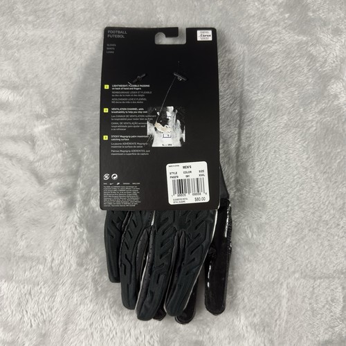 Size XXXL Nike Superbad 6.0 Black White Football Gloves Mens DM0053-091 New 3XL - Picture 2 of 2