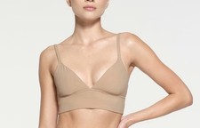 Skims Fits Everybody Triangle Longline Bra Clay Size Small NWT
