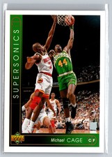 1993-94 Upper Deck #332 Michael Cage Seattle SuperSonics
