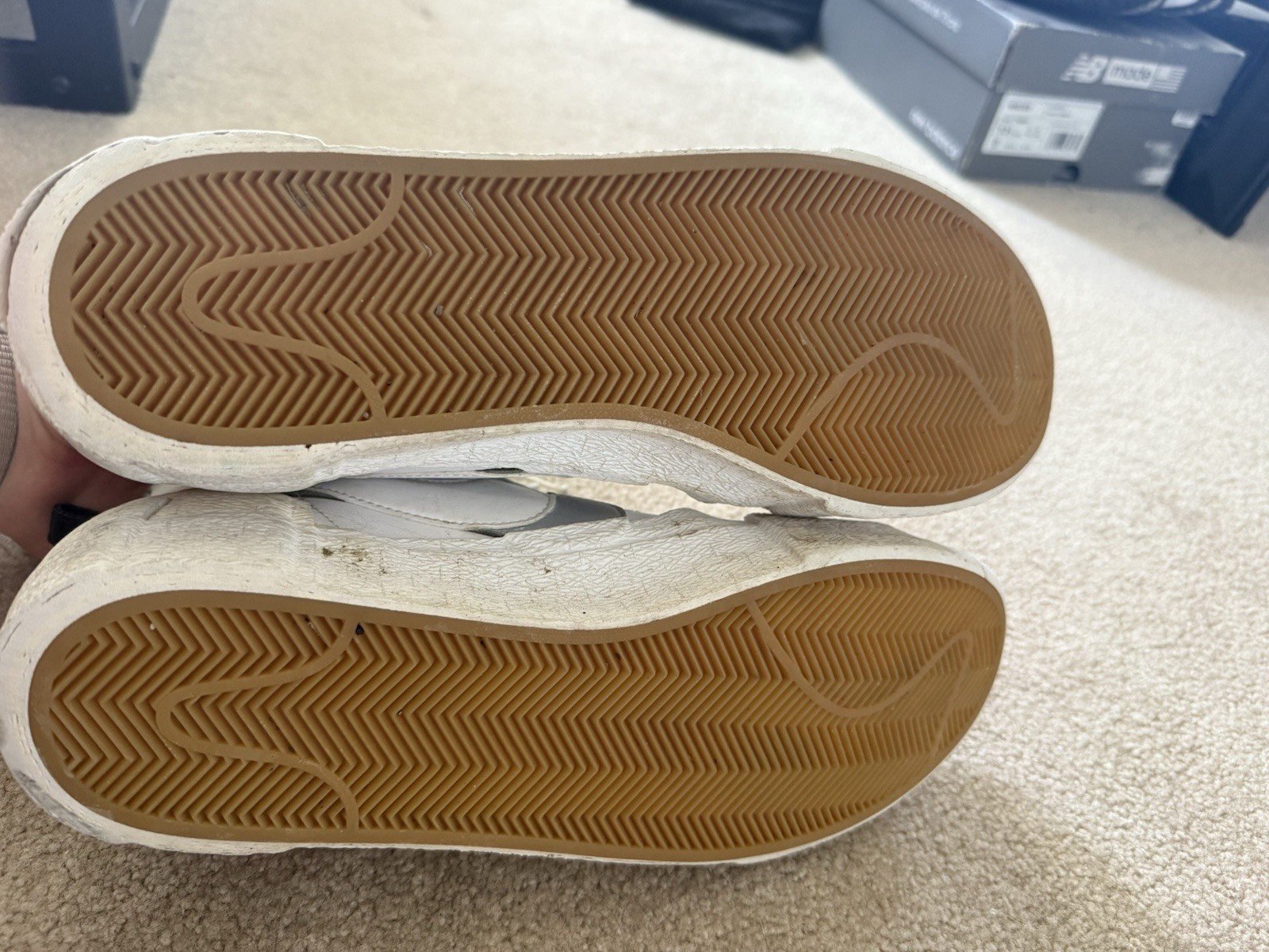 SACAI X NIKE Taglia 11 Blazer Nike Mid x Sacai bianco grigio 2019 BV0072 100