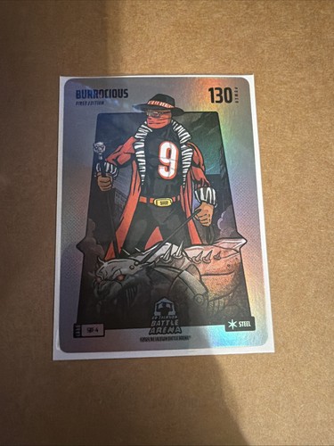 Bo Jackson Battle Arena Burrocious Silver Steel Battlefoil Joe Burrow SBF-4