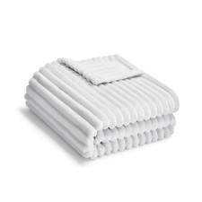 Soft Fleece Baby Blanket Ultra Cozy Grey Baby Blankets for Boys Warm and Ligh