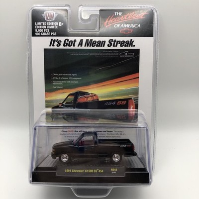 1/64 M2 1991 CHEVROLET C1500 SS 454 BLACK ITS GOT A MEAN STREAK