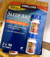 Kirkland Signature Doxylamine Succinate 25mg Nighttime Sleep Aid Tablets 192