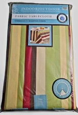 Tovaglia ombrello Hampton Stripe rotonda 70" con cerniera letto bagno e oltre nuova con etichetta