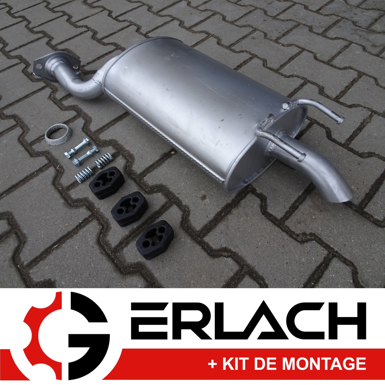Silencieux arrière anticorrosion en acier aluminisé pour Lexus RX 300 AWD 5667