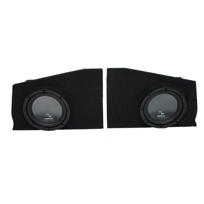 2010-2015 Chevy Camaro Coupe Rear Side Harmony R104 Dual 10'' Sub Box Enclosure