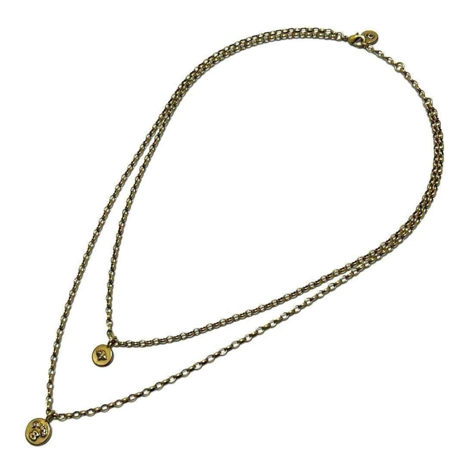Bijou collier Dior J'adior métal doré authentique