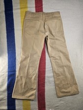 Vintage 1970s Men  s 32x34 Levis Bell Bottoms Flare Pants Tan 696 Disco Talon