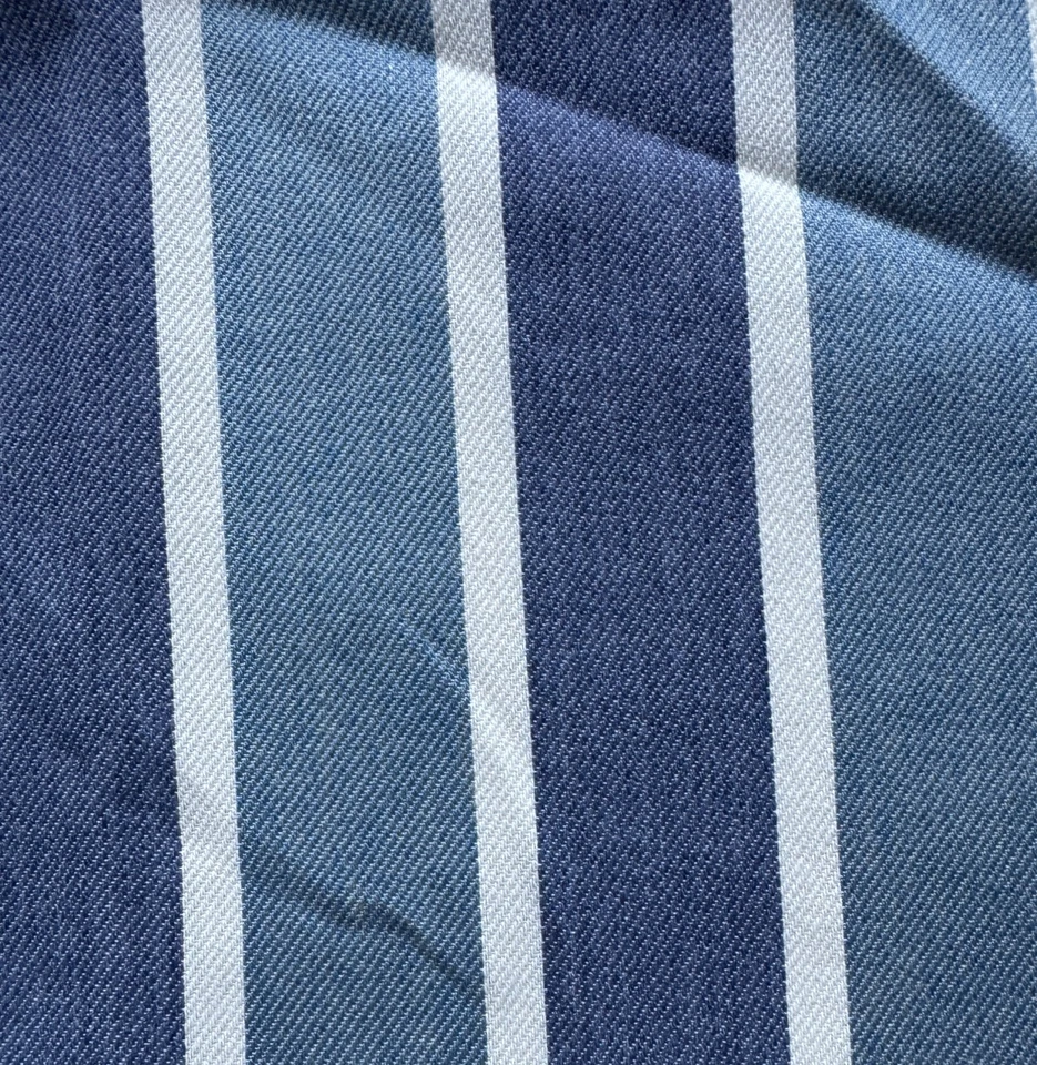 Ralph Lauren Upland Stripe Sea Italy Fabric Remnant 24"x24" - Image 3 of 3