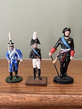 Vintage Metal Toy Lead Soldiers Figures Lot Of 3