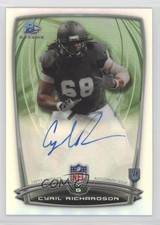 2014 Bowman Rookie Chrome Refractor Auto Cyril Richardson #54 Auto 1u6