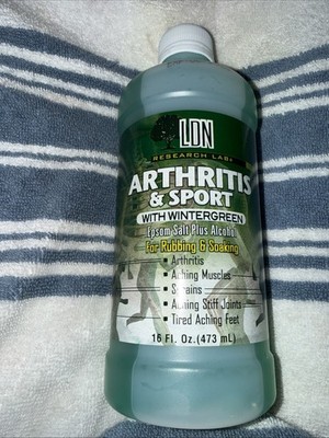 LDN Research 16oz Arthritis & Sport W Wintergreen Epsom Salt Plus Alcohol SEALED