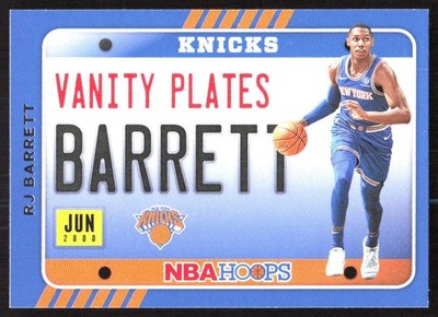 8892I 2020-21 Hoops #25 RJ Barrett Vanity Plates