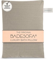 BADESOFA Luxury Bathtub Pillow L - Large Therapeutic Bath Neck Back - Beige