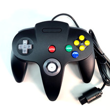 Classic N64 Controller Joystick Remote for N64 VideoGame Gamepad Black