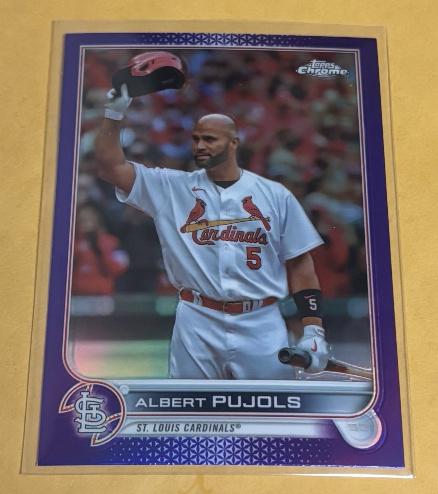 2022 Topps Chrome Update Series - Albert Pujols #USC50 Purple Refractor