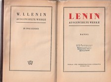 Lenin Ausgewählte Werke 1946 Band 1 / Band 2. Strempeleintragungen vorhanden. SE