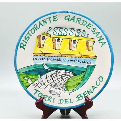 Buon Ricordo Plate Solimene Vietri Ristorante Gardesana Torri Del Benaco Italy