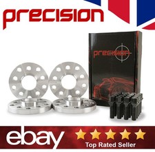 VW Transporter T4 Wheel Spacers 15mm Black Bolts for Aftermarket Alloys (2xPair)