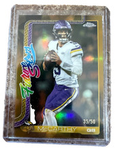 2025 TOPPS CHROME FUTURE STARS FS-18 JJ McCARTHY GOLD REFRACTOR /50