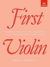 First Violin Book 4 Grades 6  7 Book Book The Fast Free Shipping