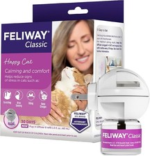 FELIWAY Classic 30 Day Cat Calming Plug in Pheromone Diffuser Kit